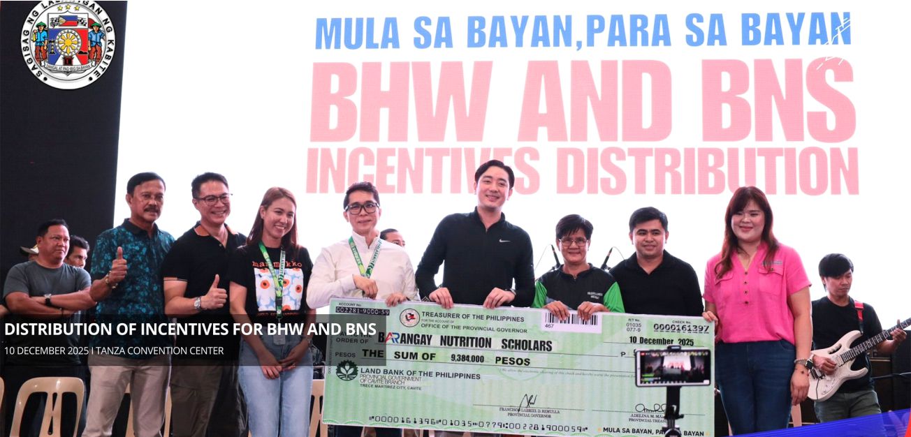PGC distributes incentives to BHWs and BNS in Tanza